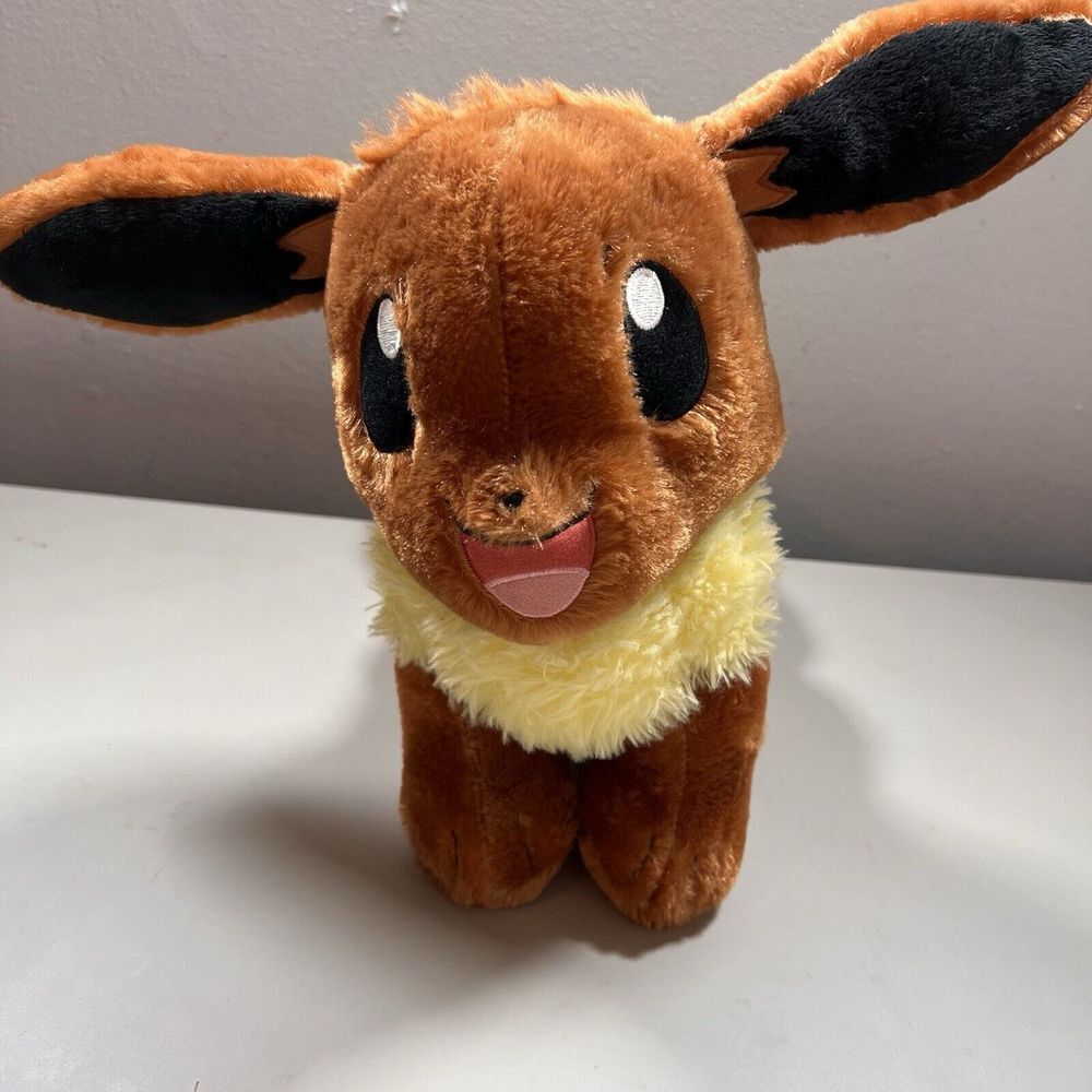 Build A Bear Pokemon Plush‎ Eevee Stuffed Animal 16" 2018 Brown And Yellow